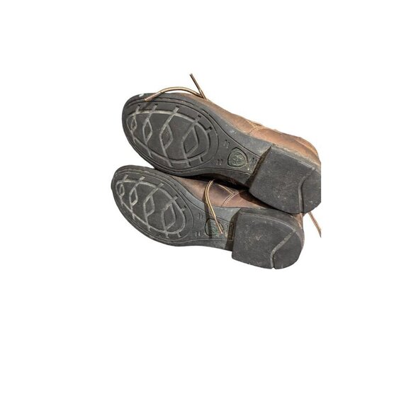 Ariat Heritage Roper Distressed Equipped Brown Lace Up Western Boots 8B - Picture 6 of 7